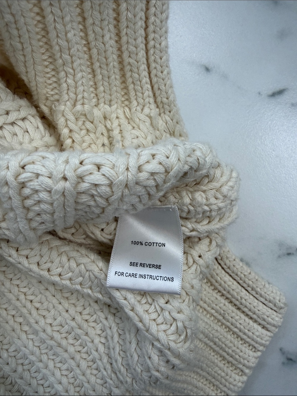 Marea Chunky Knit Crewneck Beach Sweater - Women M - Picture 6 of 6